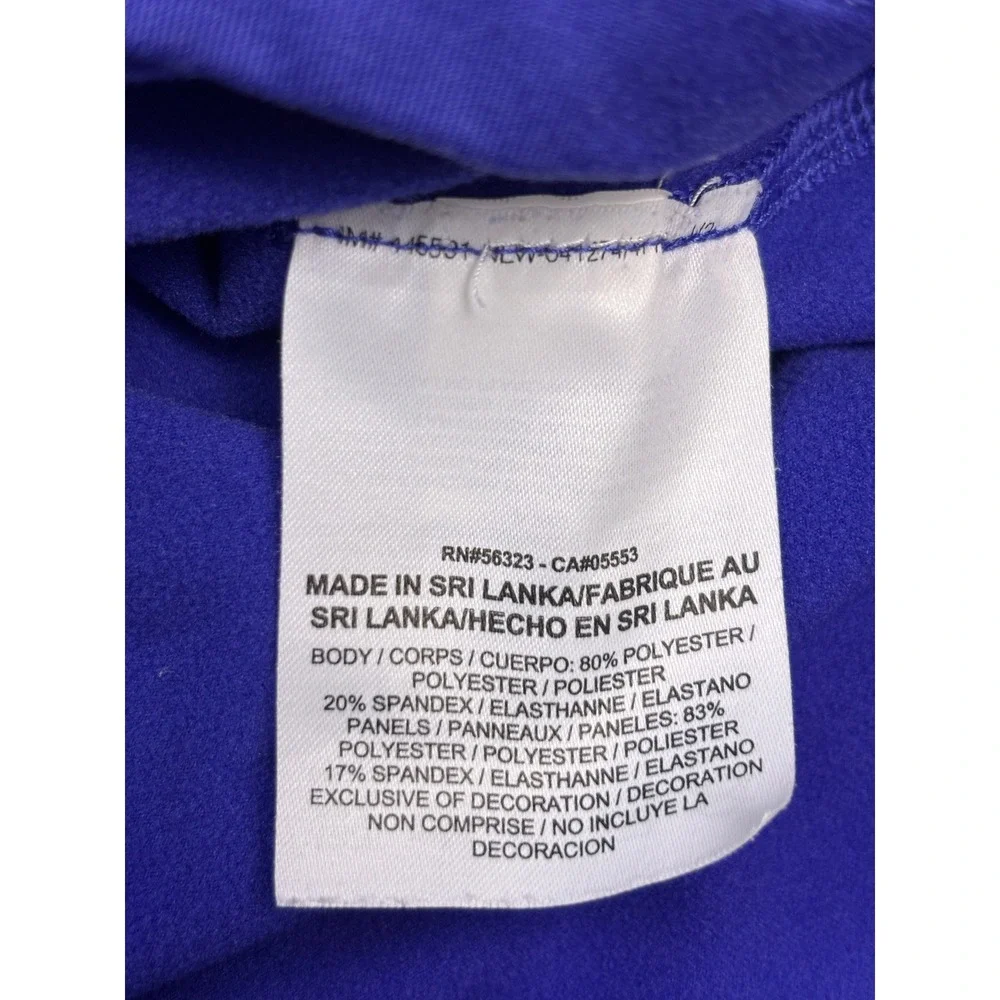Nike Pro Dri-FIT Girls Royal Blue Quarter Zip Long Sleeve Athletic Pullover L